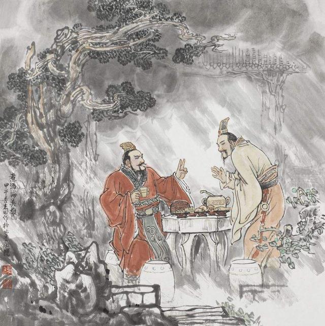刘备在此事迷惑曹操，使其放虎归山，最后形成三国鼎立局面